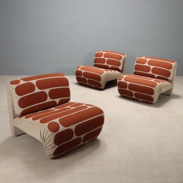 Vintage Lounge Chairs, 1970s, Set of 3 For Sale - Image 9 of 9