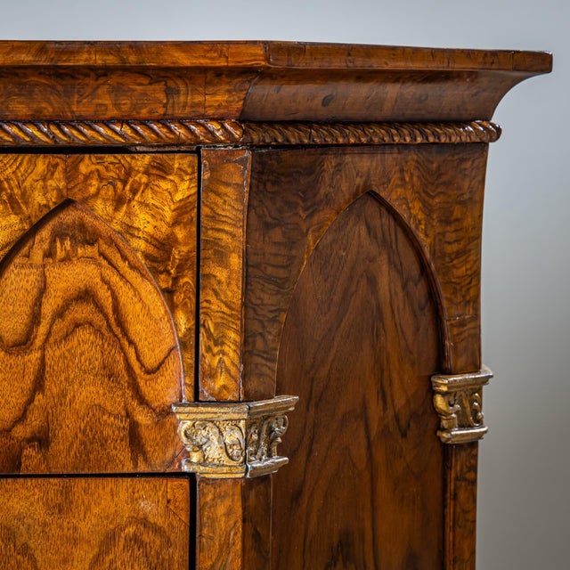 Mid-19th Century Pair of Commodes with Gothic Arches, Italy For Sale - Image 11 of 12
