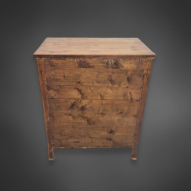 Biedermeier Half-Cabinet in Cherry Wood Veneer, Southern Germany, 1830 For Sale - Image 8 of 16