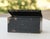 Black 30s Vintage Industrial Metal Steel Tool Box With Rusty Patina and Chipping Black Paint For Sale - Image 8 of 17
