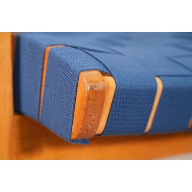 Blue Pair Jens Risom for Knoll 652w Armchairs 1946 For Sale - Image 8 of 10