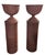 Pair of Vintage Woven Wicker Column Pedestals & Hourglass Urn Planters For Sale - Image 4 of 12
