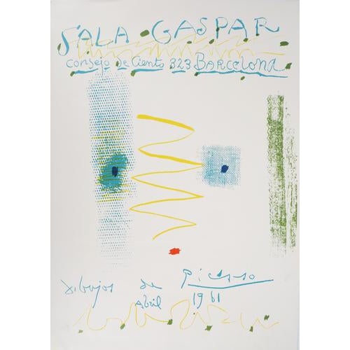 Pablo Picasso, Abstract Face, Original Signed Lithograph For Sale - Image 7 of 7