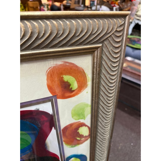 1970s 1970s Peter Robert Keil Colorful Abstract Painting For Sale - Image 5 of 7