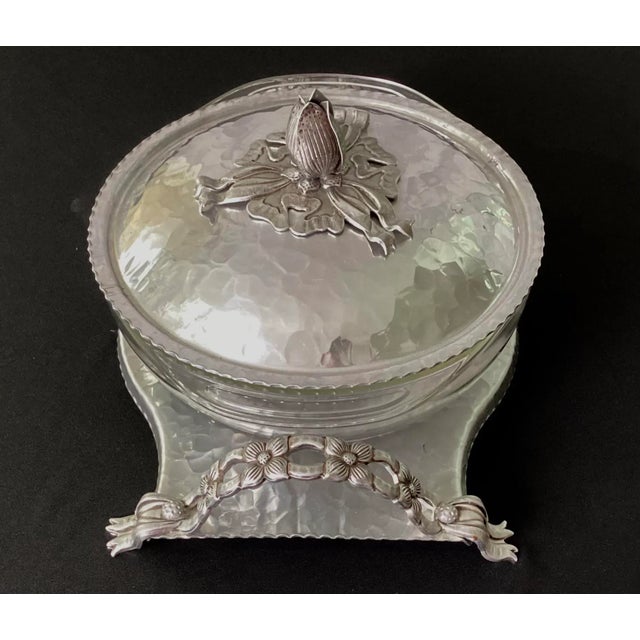 Rodney Kent #440 hand forged and hammered aluminum casserole Original Pyrex casserole bowl Overall length 10.5” Overall...