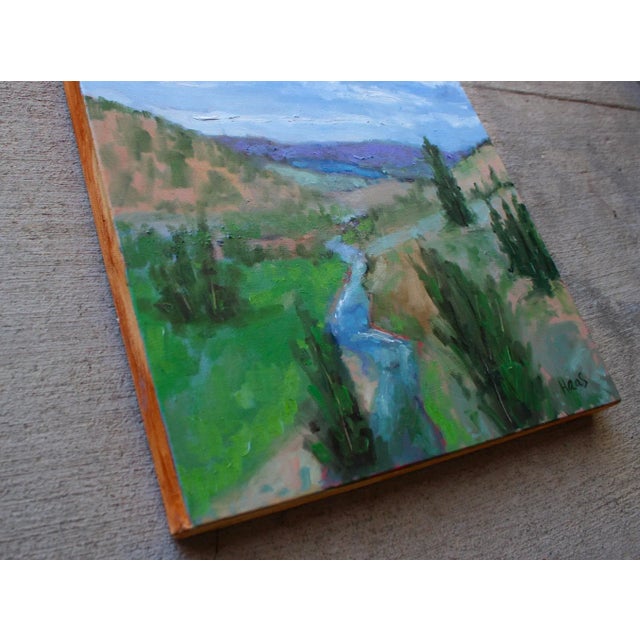 Contemporary "Carson River" Contemporary Impressionist Style Landscape Oil Painting For Sale - Image 3 of 3