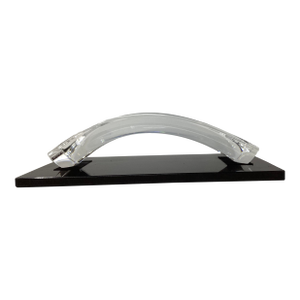 Steuben Crystal Signed Partners Sculpture on Granite Base Designed by Robert Cassetti in 1994