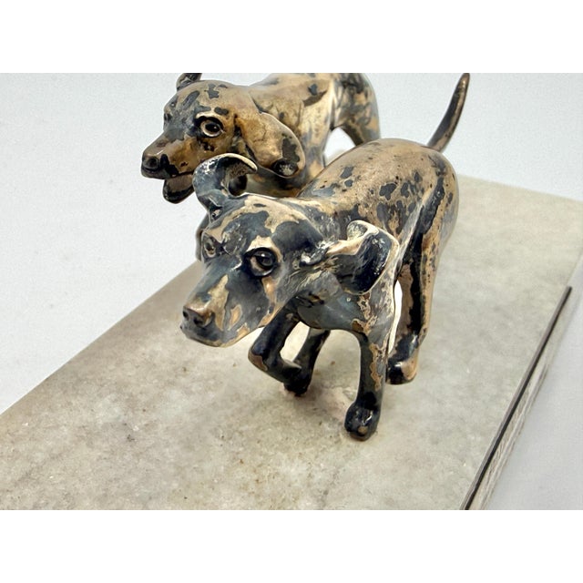 Early 20th Century S. Kirk & Sons Sterling Silver Foxhounds Sculpture Limited Edition For Sale - Image 15 of 15