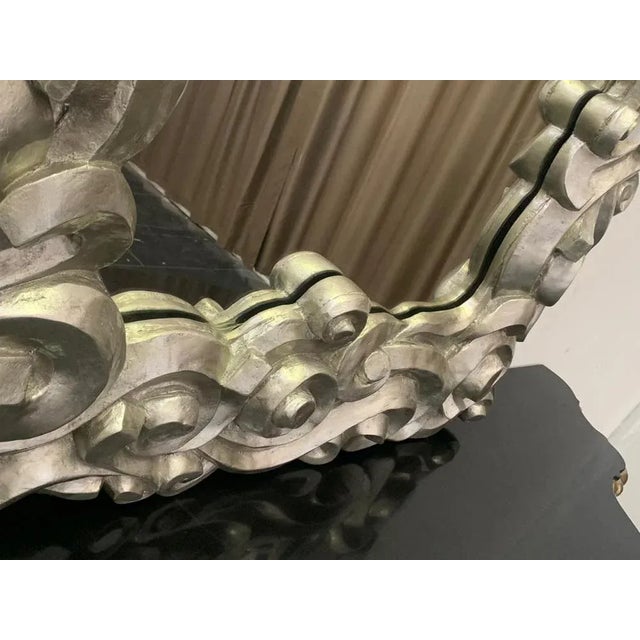 Modern Baroque Resin Mirror, 1990s For Sale - Image 6 of 8