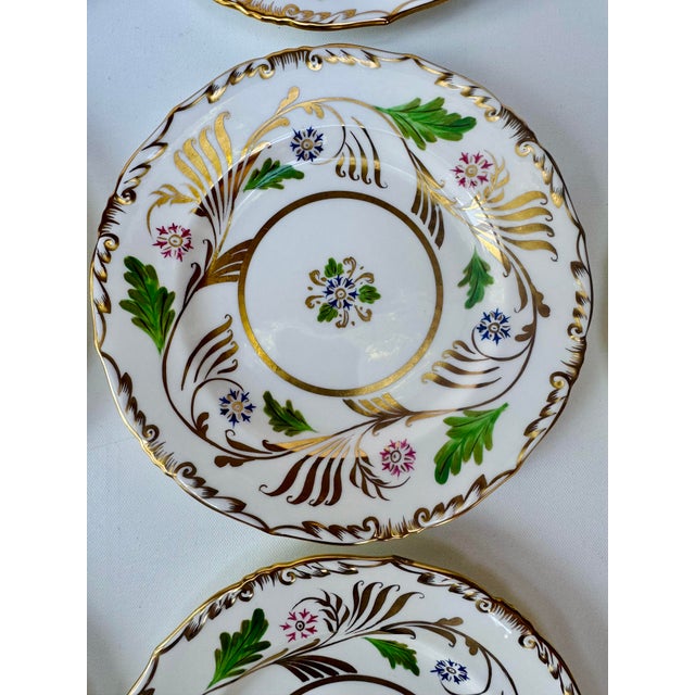 Vintage Royal Chelsea England Gilt Floral Plates - Set of 11 For Sale - Image 4 of 12