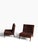 George Smith Pair of George Smith "Norris" Slipper Chairs in Brown Suede. 2010s For Sale - Image 4 of 7