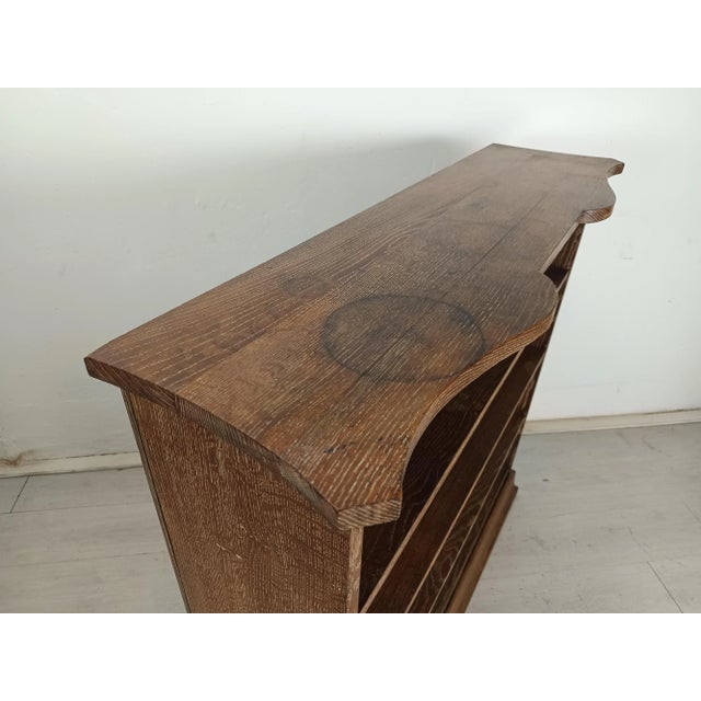 Art Deco Whitewashed Oak Shelf, 1920s For Sale - Image 12 of 18