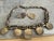 Native American Vintage M. White Sterling Silver & Turquoise Shadow Box Necklace & Earrings For Sale - Image 3 of 4