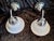 Vintage Wall Lamps with Chrome-Plated Metal Frame and White Glass Shade, 2001, Set of 2 For Sale - Image 6 of 9
