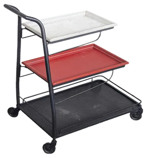 Demon Serving Trolley by Mathieu Matégot, 1952