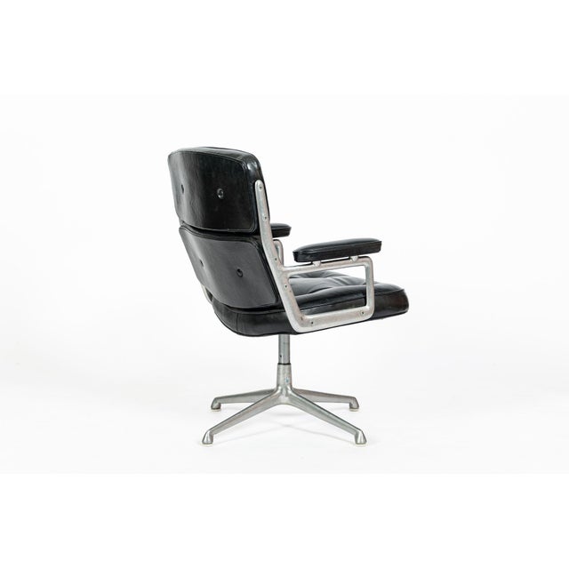 Black Early Eames Time Life Executive Chair Herman Miller, 1960s, Xerox Corp. For Sale - Image 8 of 17