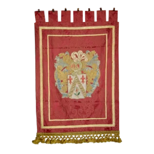 French Knight Family Crest or Coat of Arms 19 Century