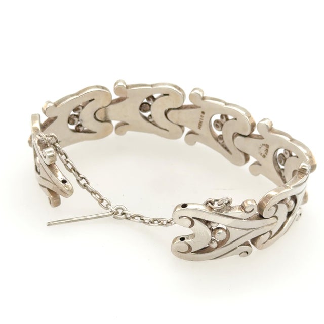 Metal Sterling Silver Bracelet, Mexico, 20th Century For Sale - Image 7 of 7