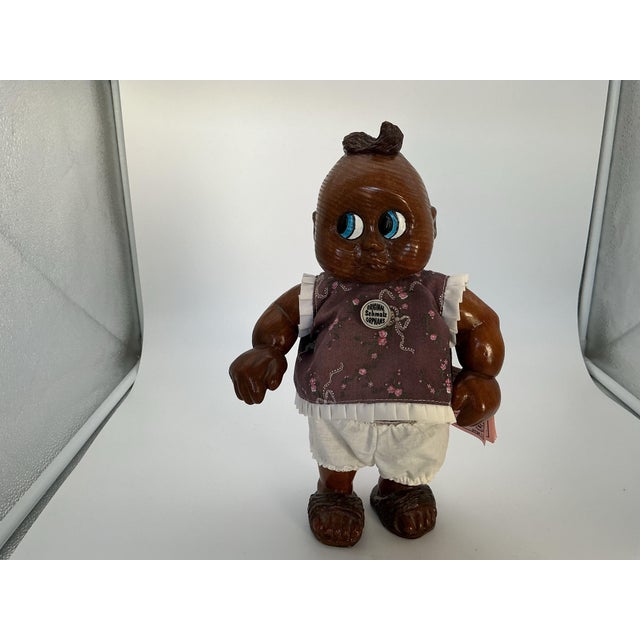 1990s 1993 Naber Kids Schmalz Orphan Story Doll 12” Hand Carved Wood #150 Signed For Sale - Image 5 of 6