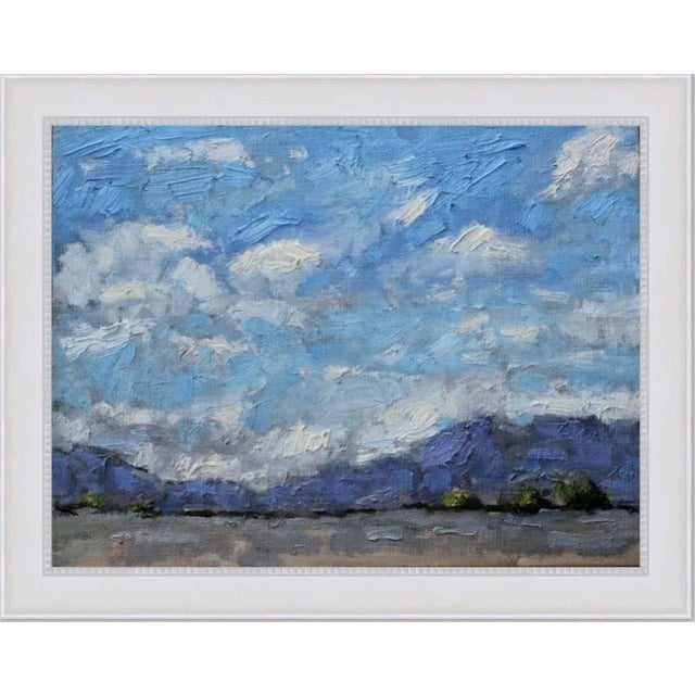 "Nevada Clouds" Contemporary Impressionist Style Landscape Oil Painting For Sale - Image 9 of 12