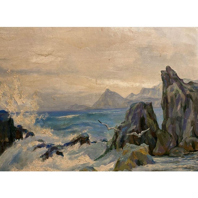Oil Painting Gurzuf K. P. Inzavicius For Sale - Image 6 of 10