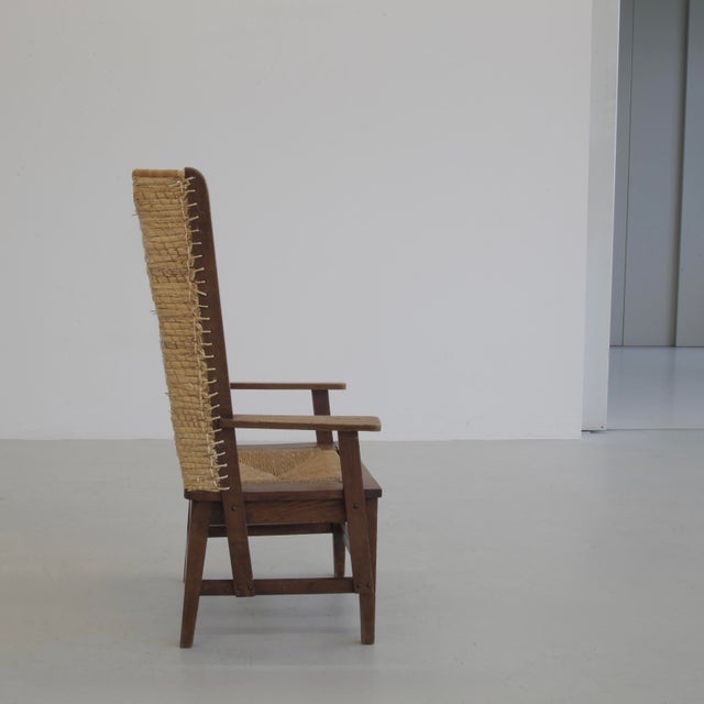 Arts & Crafts Highback Chair by Chris Wegerif, 1900s For Sale - Image 4 of 9