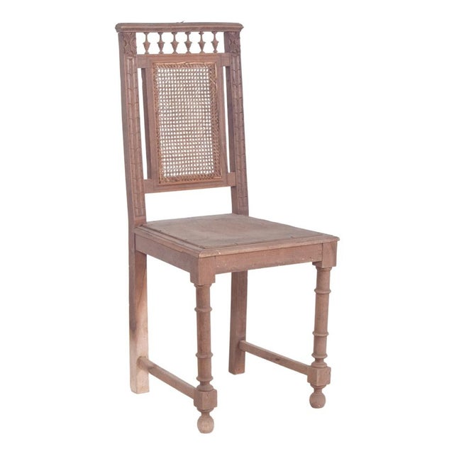 Dining Chair with Cane Backrest, 1890 For Sale - Image 10 of 10