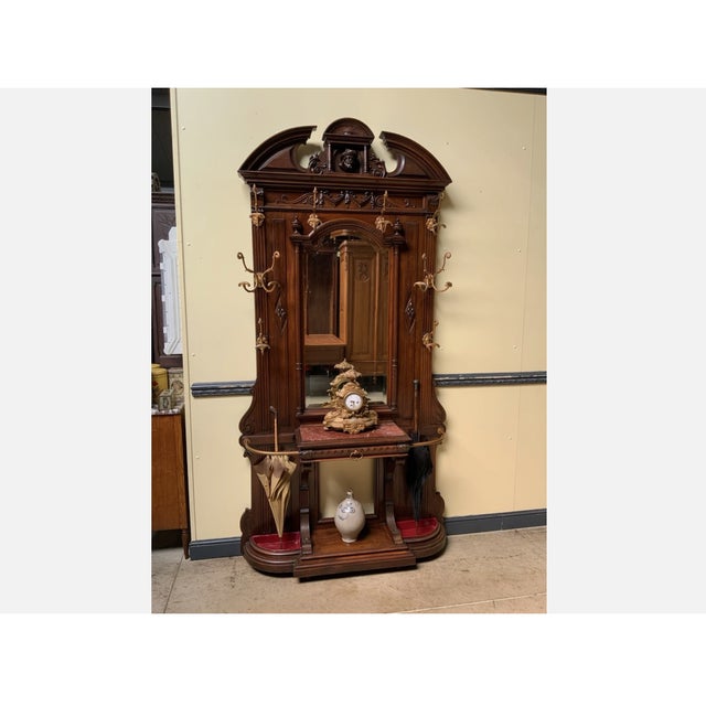 Age: circa 1880 Wood type: solid and veneered walnut Condition: very good, meticulously maintained, fully restored...