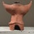 Modern Vintage Surrealist Minotaur Terracotta Portrait Candelabra For Sale - Image 3 of 9