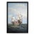 Large Maritime Naval Battle Oil Painting Signed K. Bosen Sailing Ships Seascape For Sale
