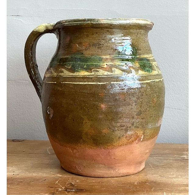 Vintage Original Studio Pottery Pitcher For Sale In West Palm - Image 6 of 12