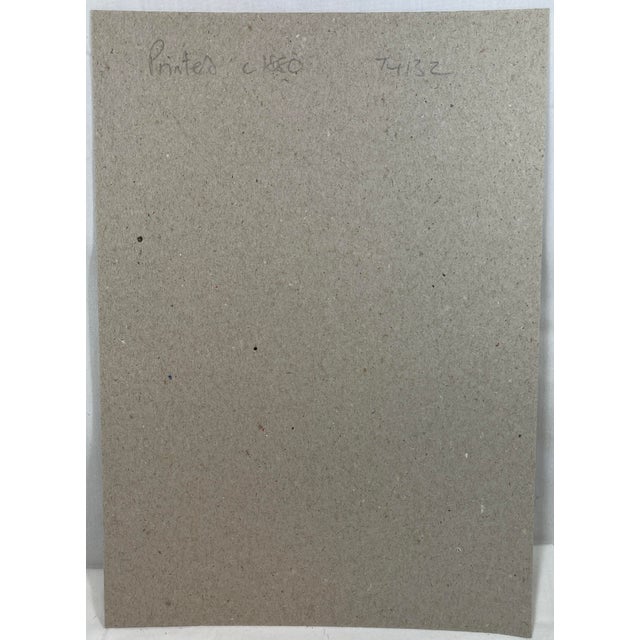 Antique Hand Tinted Bird Print Featuring a Brown & Tan Spotted Flycatcher - Circa 1880 For Sale - Image 11 of 11