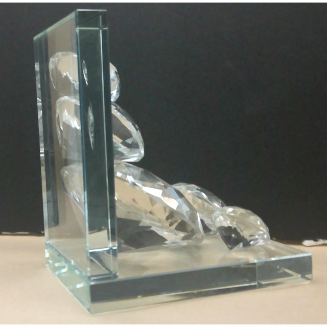 Vintage Crystal Bookends Very Sparkly Excellent vintage condition. No breaks or damage. This is a heavy-duty multifaceted...