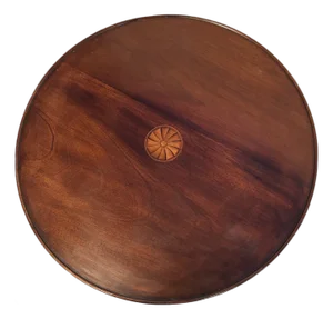 Early 20th Century Tilt Top Table With Center Inlay