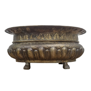 Vintage Brass Italian Baroque Style Planter Cachepot Champagne Cooler Jardinière