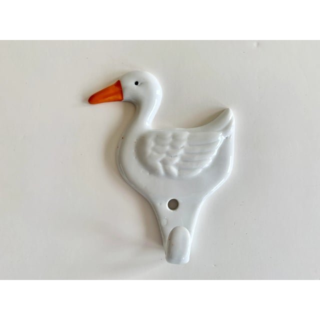 Ceramic Collection of Porcelain Animal Wall Hooks - Set of 5 For Sale - Image 7 of 10