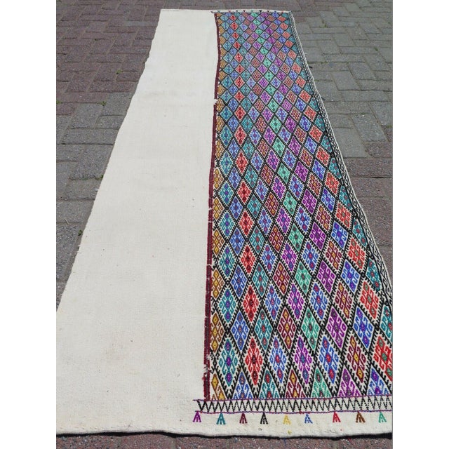 Modern Modern Hemp Kilim Runner, 31"x97" For Sale - Image 3 of 11