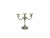 Silver Mid 20th Century Silver Plate Twist Arm Candelabra For Sale - Image 8 of 8