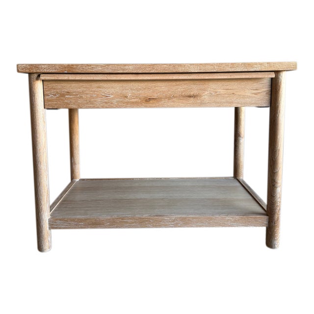 Denmark White Oak Nightstand With Soft Close Drawer For Sale
