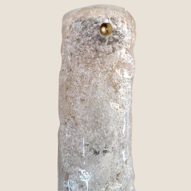 Metal Blown Murano Glass and Brass Wall Lamp from Hillebrand For Sale - Image 7 of 11