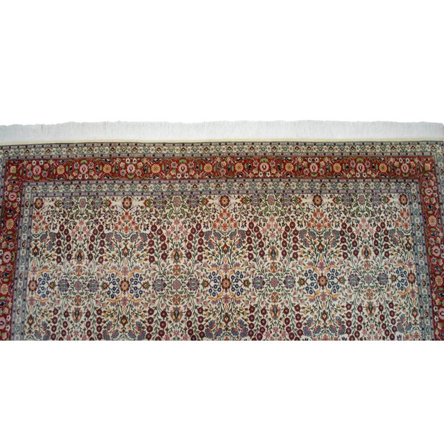 1970s Collectible Vintage Turkish Hereke Rug Hand Knotted Area Oversize Rug Large Living Room Rug - 10′8″ × 15′5″ For Sale - Image 10 of 18