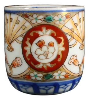 Mid 19th Century Edo / Meiji Mid 19th C. Japanese Arita Imari Porcelain Sake Cup