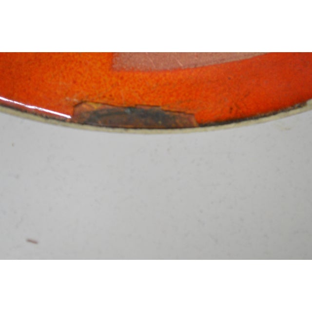 1950s MCM Octagonal Bamboo Enamel White Laminate James Mont Style Side Table For Sale - Image 5 of 7