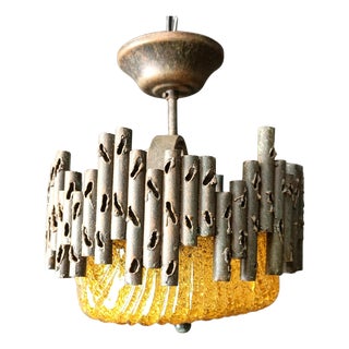 Brutalist Pendant Lights by Marcello Fantoni, 1960s For Sale