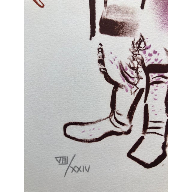 Modern William Gropper, Jewish Shtetl Peddlar Americana Judaica Lithograph WPA Yiddish Social Realist For Sale - Image 3 of 6