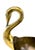 Metal Vintage Brass Double Swan Centerpiece Bowl For Sale - Image 7 of 10