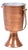 Art Deco Standing Champagne Cooler in Brass and Copper, France, 1920s For Sale