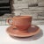 Rose 1950s Fiesta Ware Rose Tea Cup & Saucer Set by Homer Laughlin Pottery- 4 Pieces For Sale - Image 8 of 13