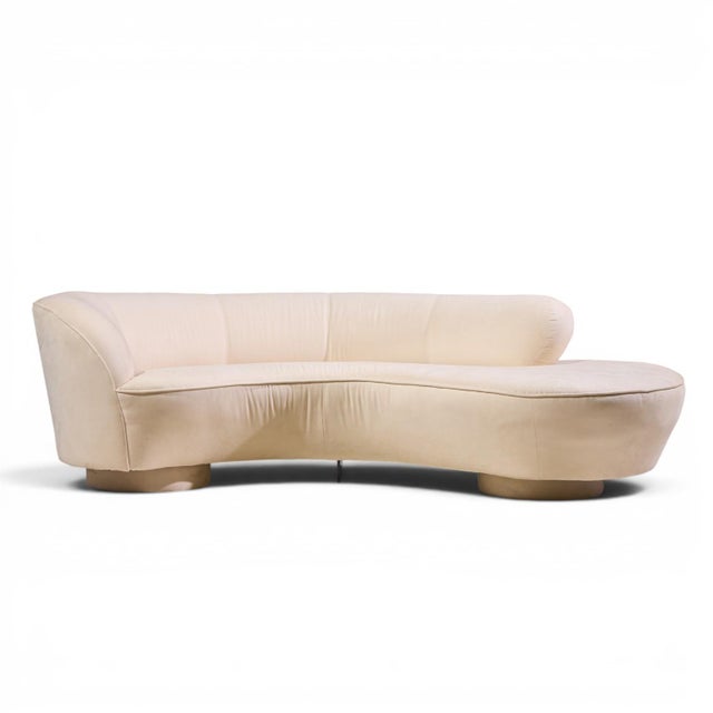 Vladimir Kagan for Directional Mid Century Cloud Sculpted Sofa This sofa measures: 94 wide x 40 deep x 29 inches high,...