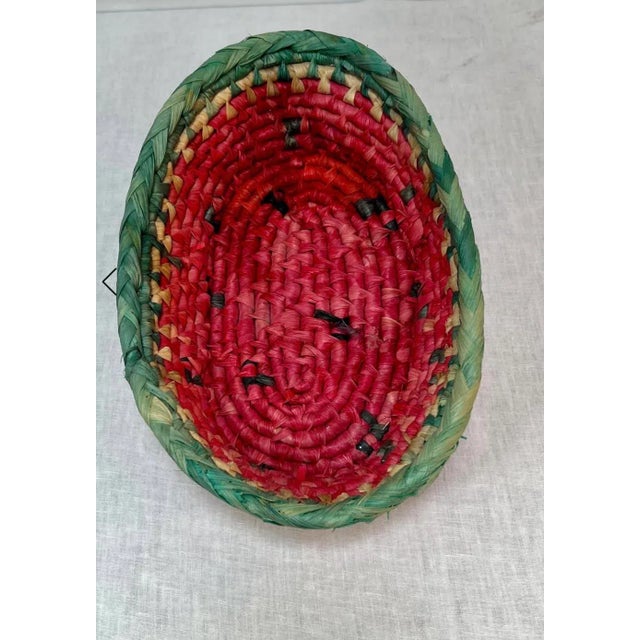 Vintage Americana Watermelon Serving Basket For Sale In Palm Springs - Image 6 of 8